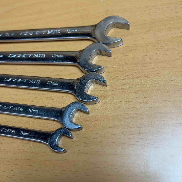 シグネット(SIGNET) 5本 コンビネーションギアレンチ フレックス 34715 34713 34712 34710 34708 13.12は首振り部グラグラ 【越谷店】