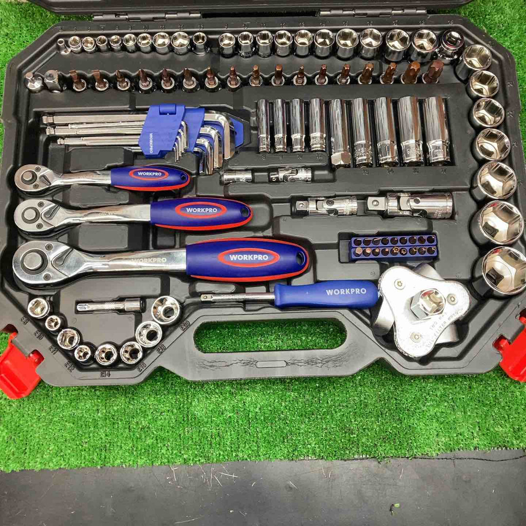 WORKPROソケットレンチ123点セットW003025AJ　※一部摩耗痕あり【川越店】