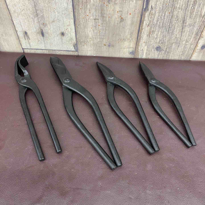 【中古品】【まとめ売り】板金ばさみ 掴み 4本まとめ ハサミ：〇光？・特製〇善・吉清 掴み：正治光【東大和店】