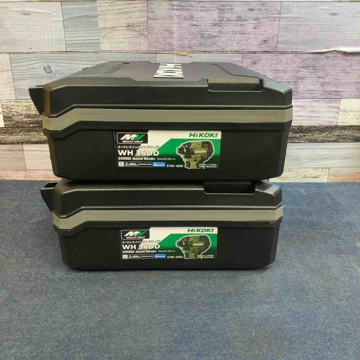 【未使用品】2台セット Hikoki フォレストグリーン WH36DD(2XHGSZ) 36V コードレスインパクトドライバ【八潮店】
