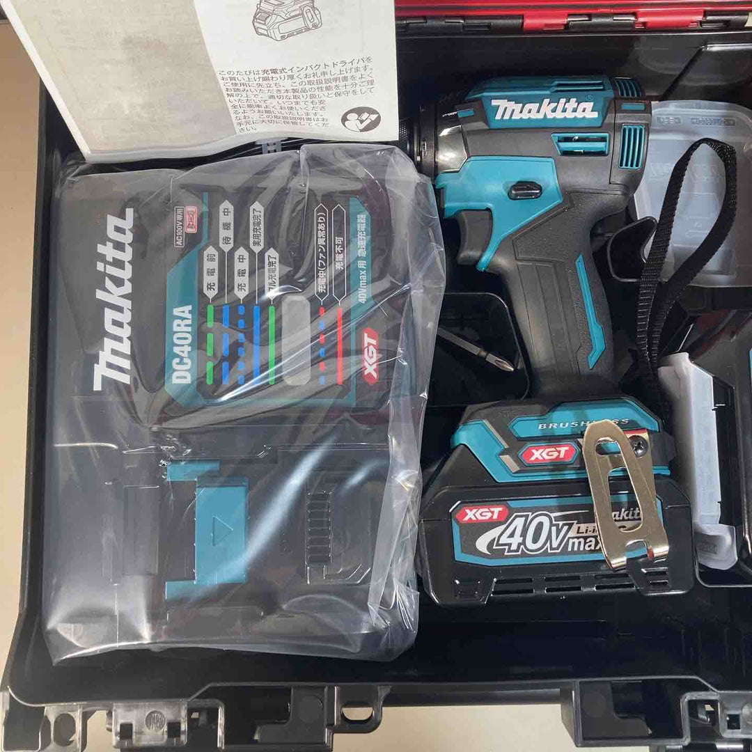 ★マキタ(makita) 40Vmax コードレスインパクトドライバー TD002GRDX バッテリー2個付属 純正品【戸田店】