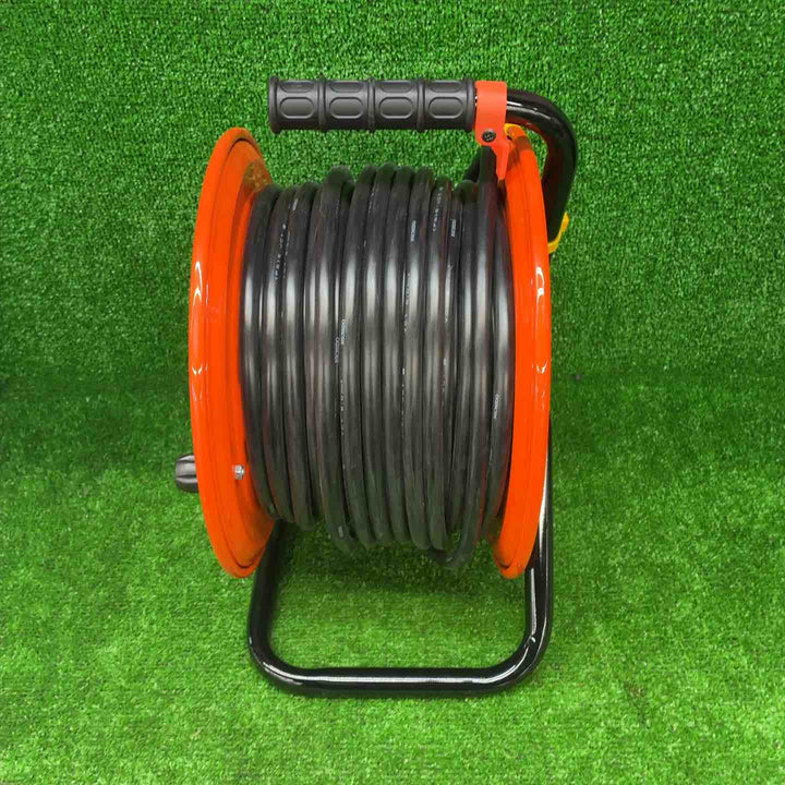 【未使用品】 コードリール 100V アースチェック 温度センサー付 漏電保護専用ブレーカー付 30m GNF-EB34 【藤沢店】