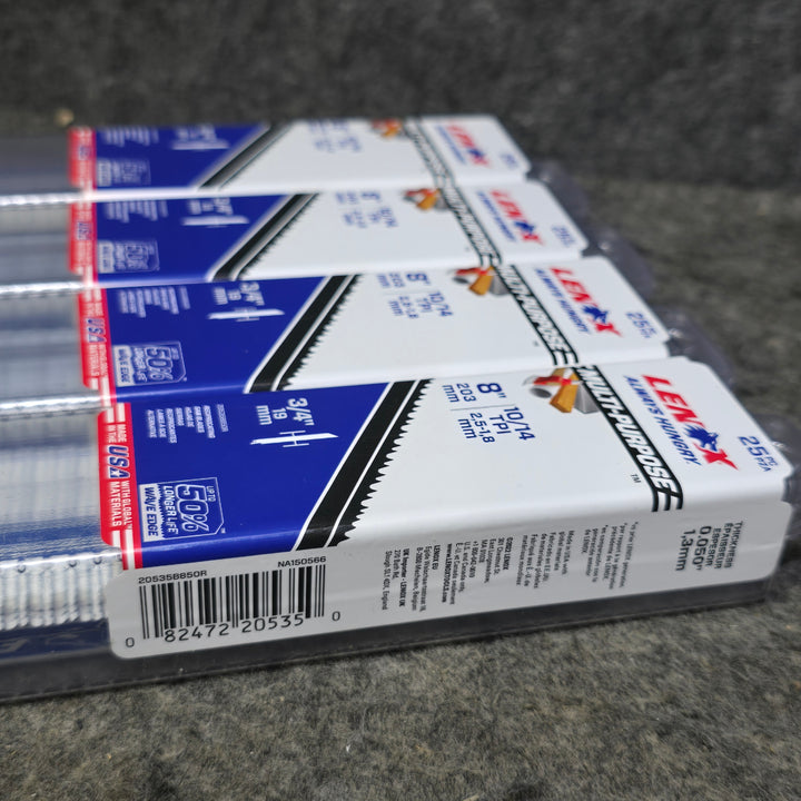 【未使用未開封品・4パックまとめ売り！】レノックス(LENOX) 200mm セーバーソーブレード 25枚入 20535B850R【桶川店】