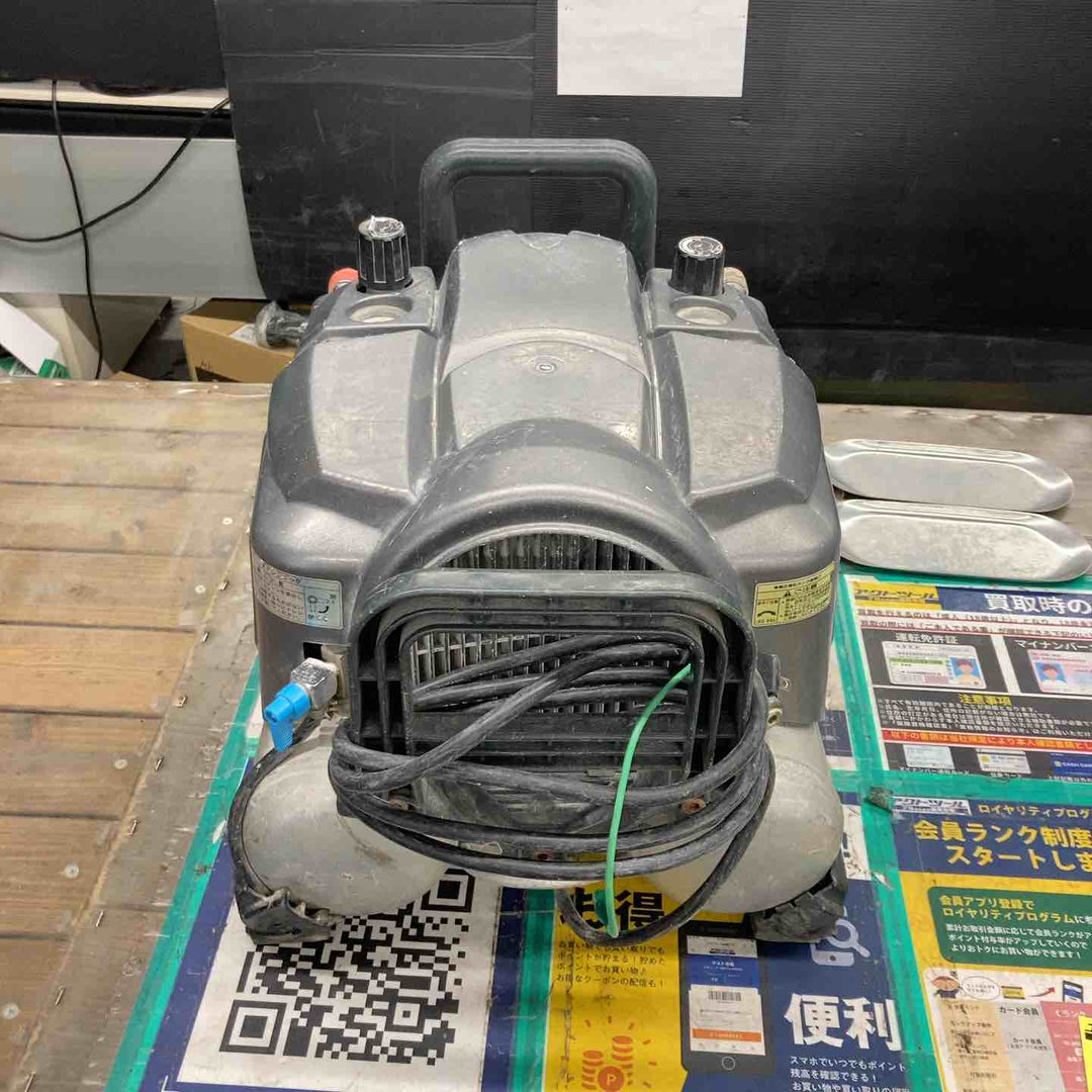 ★ハイコーキ(HIKOKI ※旧:日立工機) エアコンプレッサー EC1430H2 エア充填時間約5分 稼働音大 外装割れあり【戸田店】