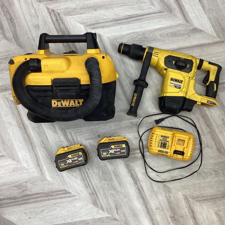 現状品 DEWALT ハンマドリル DCH481 SDS MAX  デウォルト  乾湿両用コードレスクリーナー DCV580セット　【越谷店】