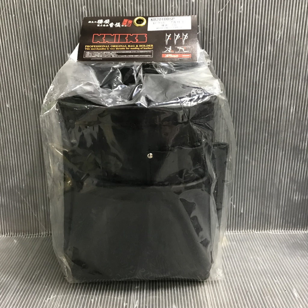 KNICKS(ニックス) KB-201DDSP 総グローブ革2段腰袋(ブラック) KNICKS】ニックス KB-201DDSP グローブ革 コンピ革 2段腰袋