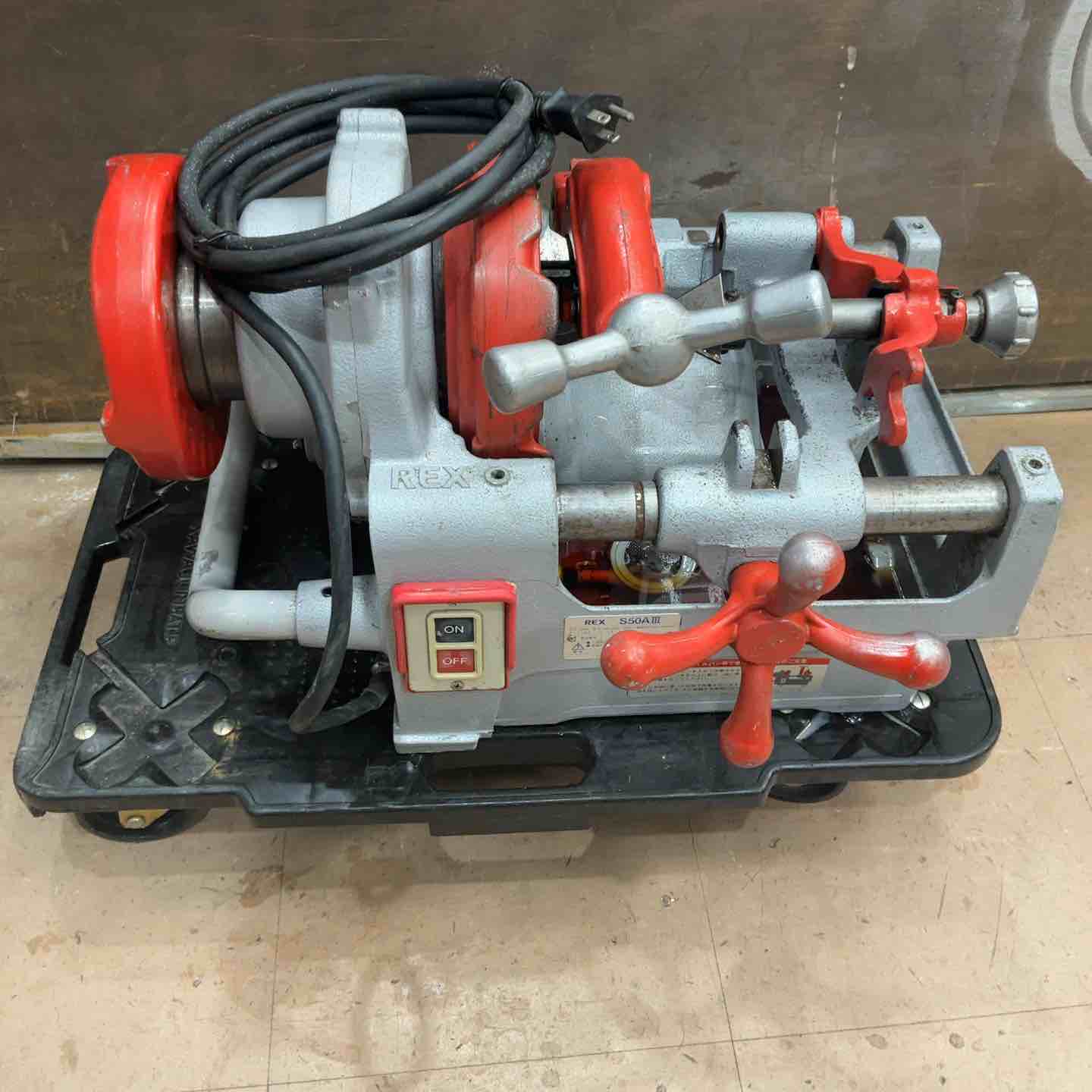 【中古】【店頭引取限定】REX　ネジ切り機　S-50AⅢ 　44,000円（税込） 中古品/店頭受取り限定】◇レッキス(REX) ねじ切り機 パイプマシン