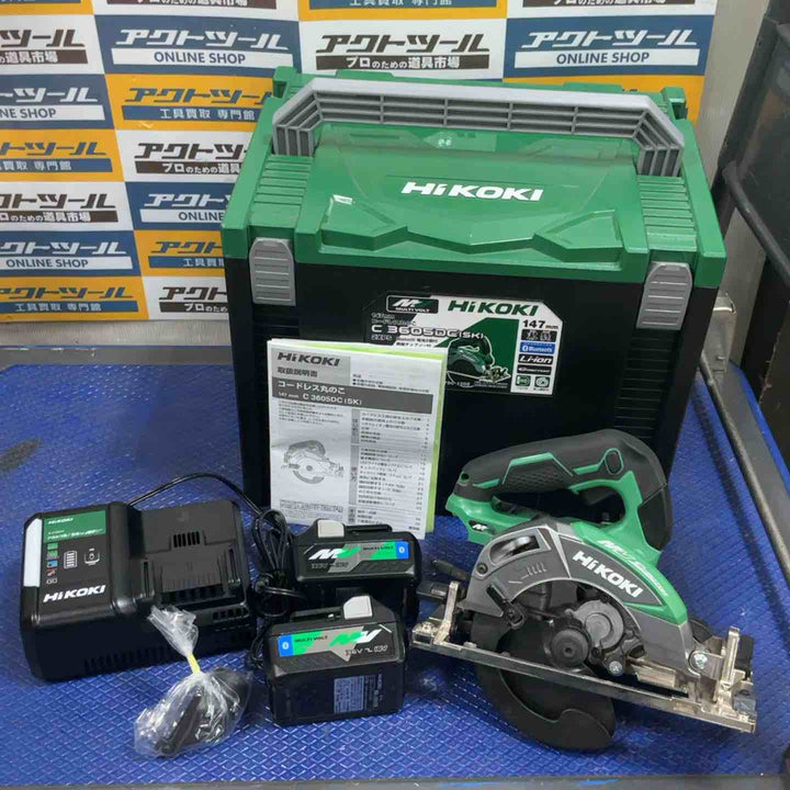 ★ハイコーキ(HIKOKI ※旧:日立工機) コードレス丸のこ C3605DC(SK)(2XPS)【草加店】