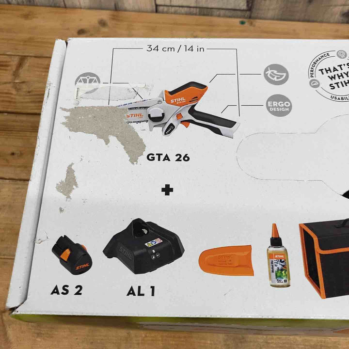 【タイムセール】　【未使用品】STIHL/スチール バッテリーガーデンカッター チェーンソー GTA26【東大和店】