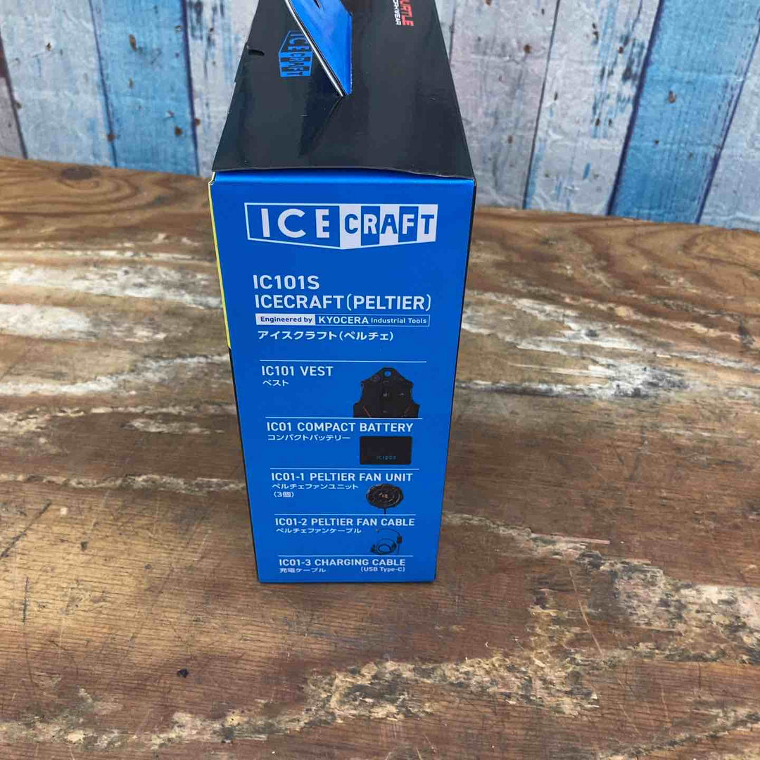 ◇BURTLE バートル アイスクラフト ベスト＆ペルチェセット(ユニセックス) ブラック IC101S 35 F【柏店】