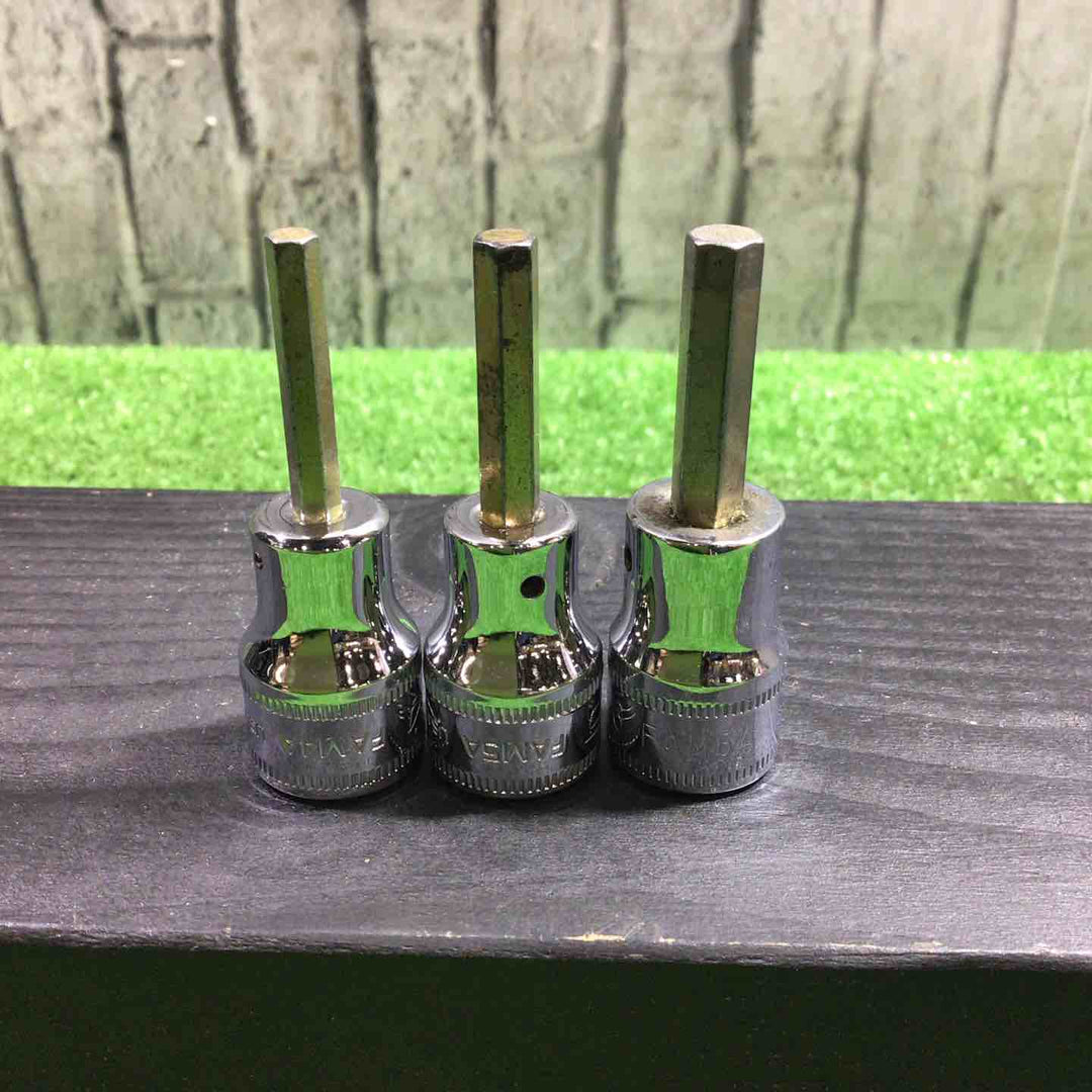 スナップオン(Snap-on) 3/8ヘックスソケット 3点セット FAMシリーズ FAM6Aのみ旧ロゴです 【川口店】