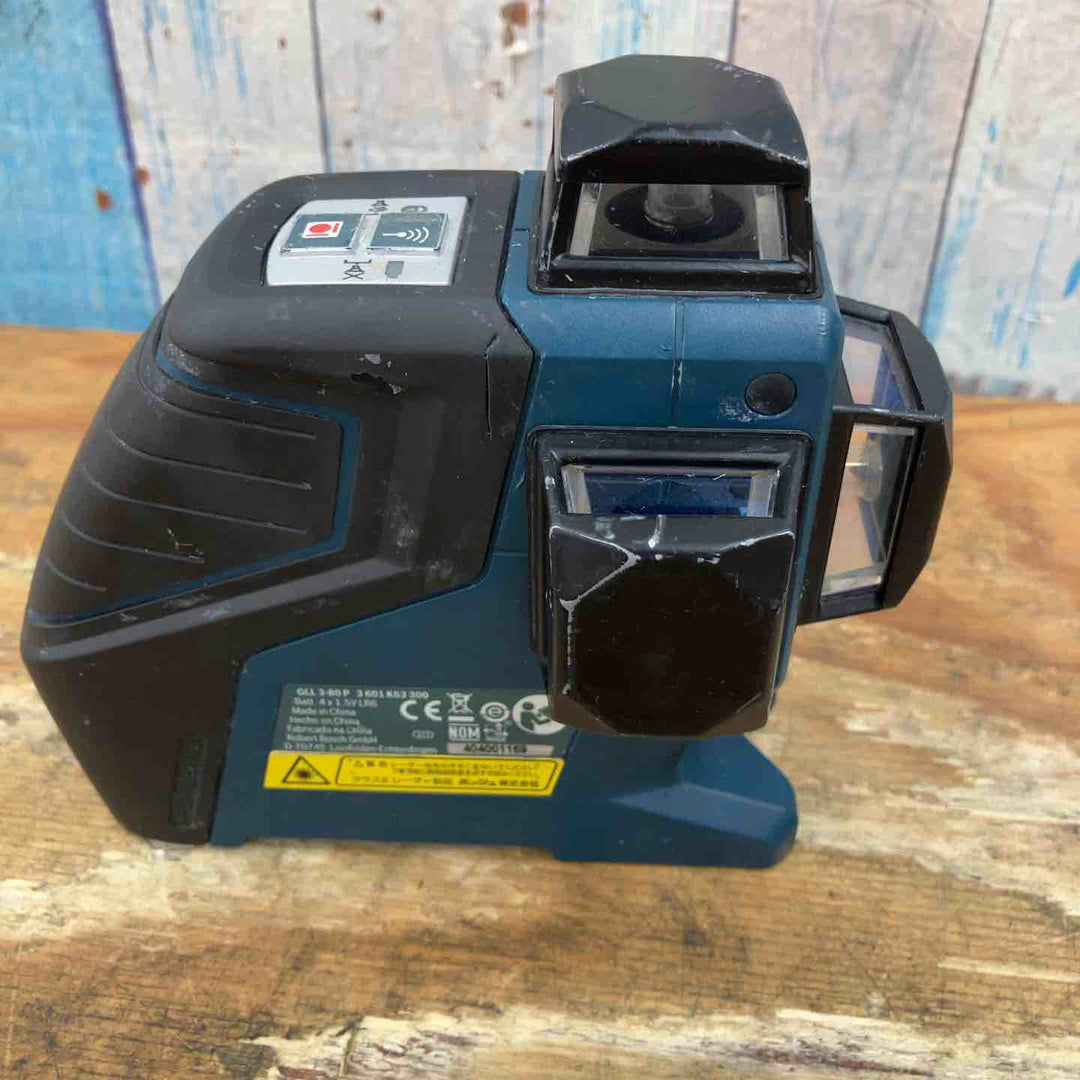 【中古品】◇ボッシュ(BOSCH) 水平/垂直ラインレーザー GLL3-80P 赤色【柏店】