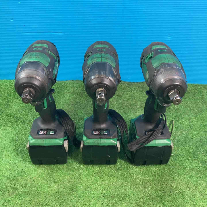 【中古品】ハイコーキ 日立工機 コードレスインパクトレンチ WR14DBDL2 3個セット 14.4V