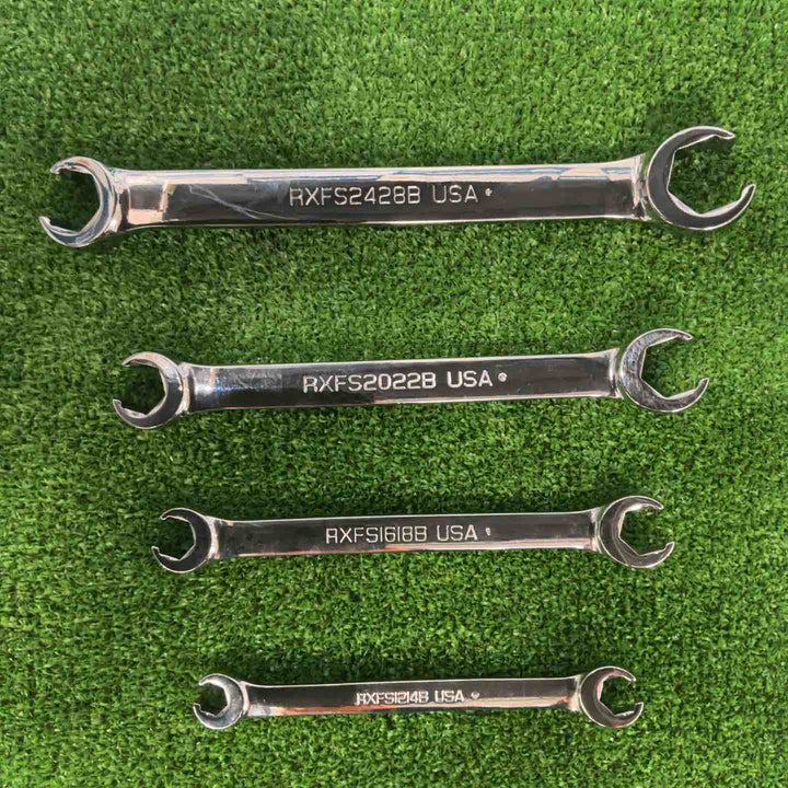 スナップオン Snap-on ダブルエンド フレアナット レンチ 4本セット RXFS1214B/1618B/2022B/2428B【草加店】