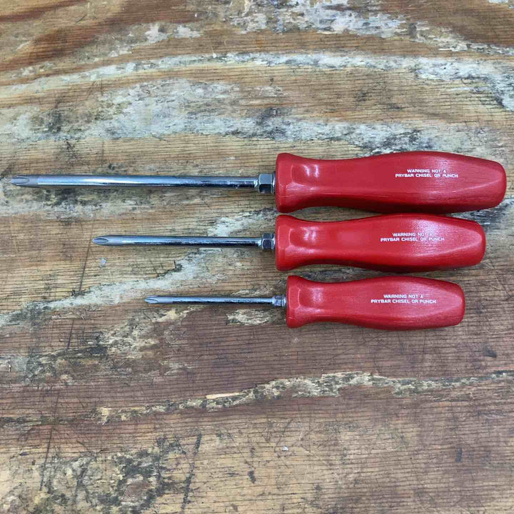 スナップオン Snap-on プラスドライバー 3本セット SDDP631RA SDDP311RA SDDP421RA【柏店】