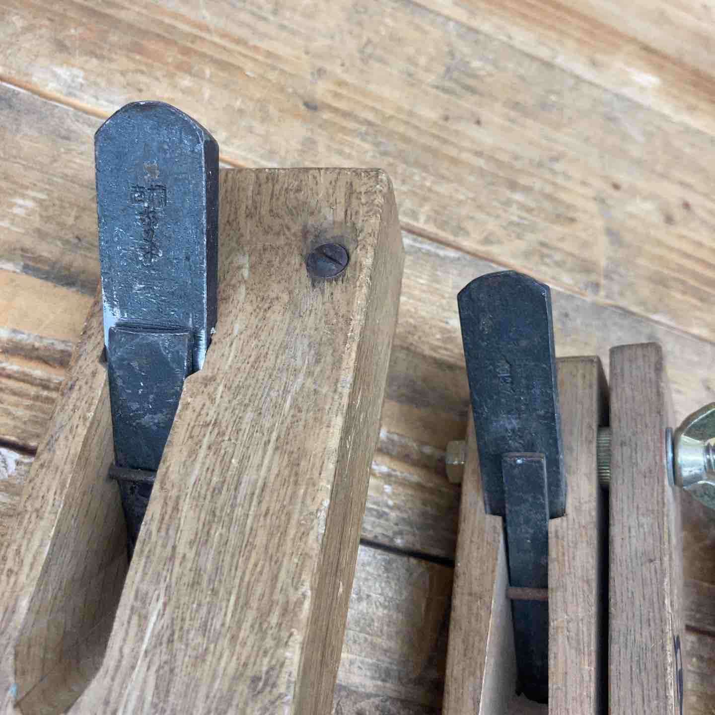 中古品】 作者不明 組鉋 4個セット 鉋 かんな カンナ 和工具