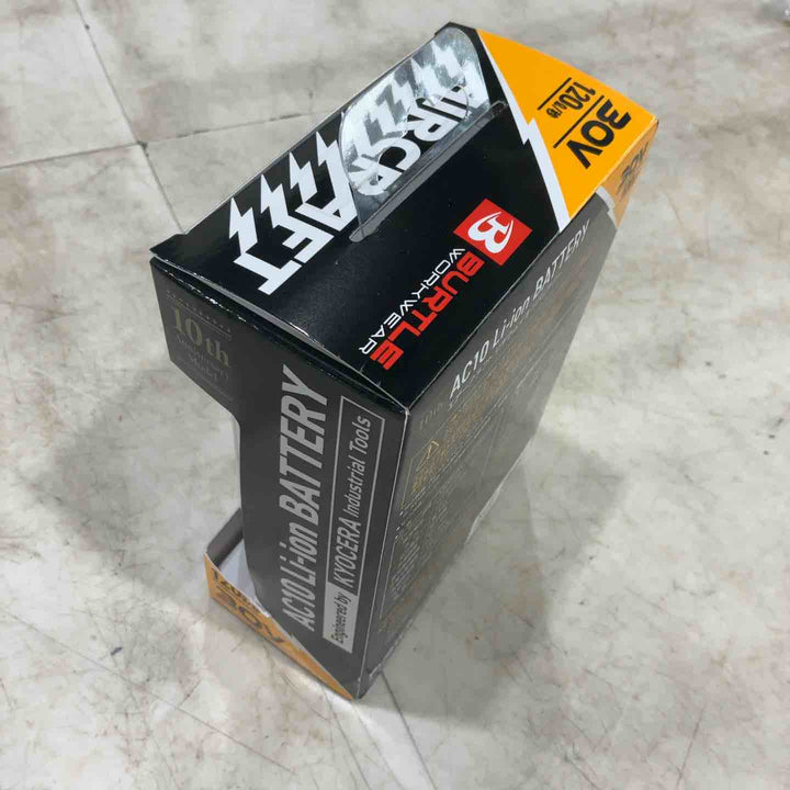 BURTLE バートル エアークラフト 30Vリチウムイオンバッテリー マットブラック AC10 2026年モデル 【川口店】