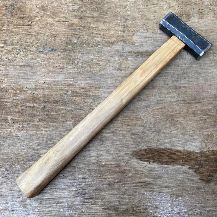 【中古美品】　「正行」銘 八角玄能 400g 100匁？ グミの木柄 玄翁 ハンマー 和工具 大工道具【柏店】
