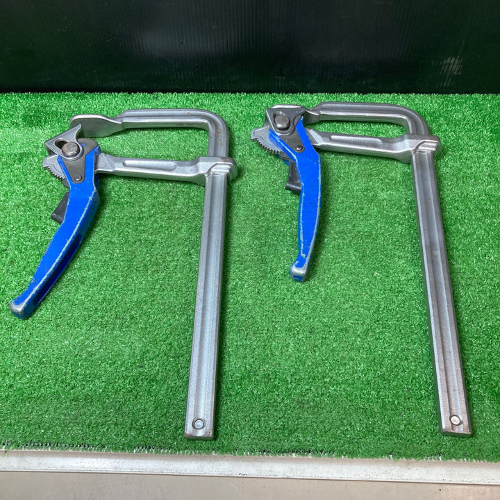 【中古品】TRUSCO(トラスコ) エホマクランプ ラチェット 最大口開300mmX深さ140mm G-30L 2個セット【岩槻店】