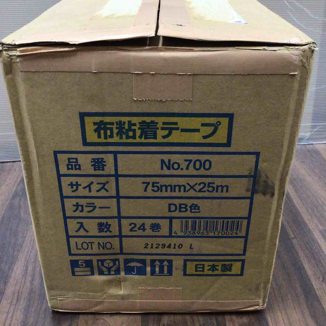 プロエース 梱包用 布粘着テープ No.700 75mm×25m 24巻き入り【川口店】