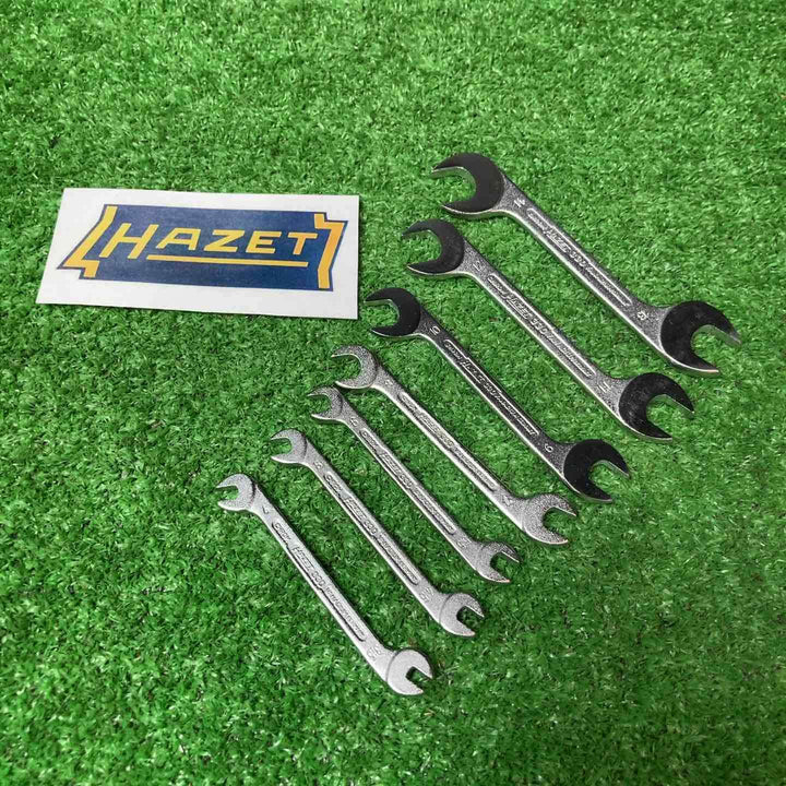 【美品】ハゼット(HAZET) ミニアングルオープンエンドレンチ 7本組 330（4.5mm-14mm）【岩槻店】