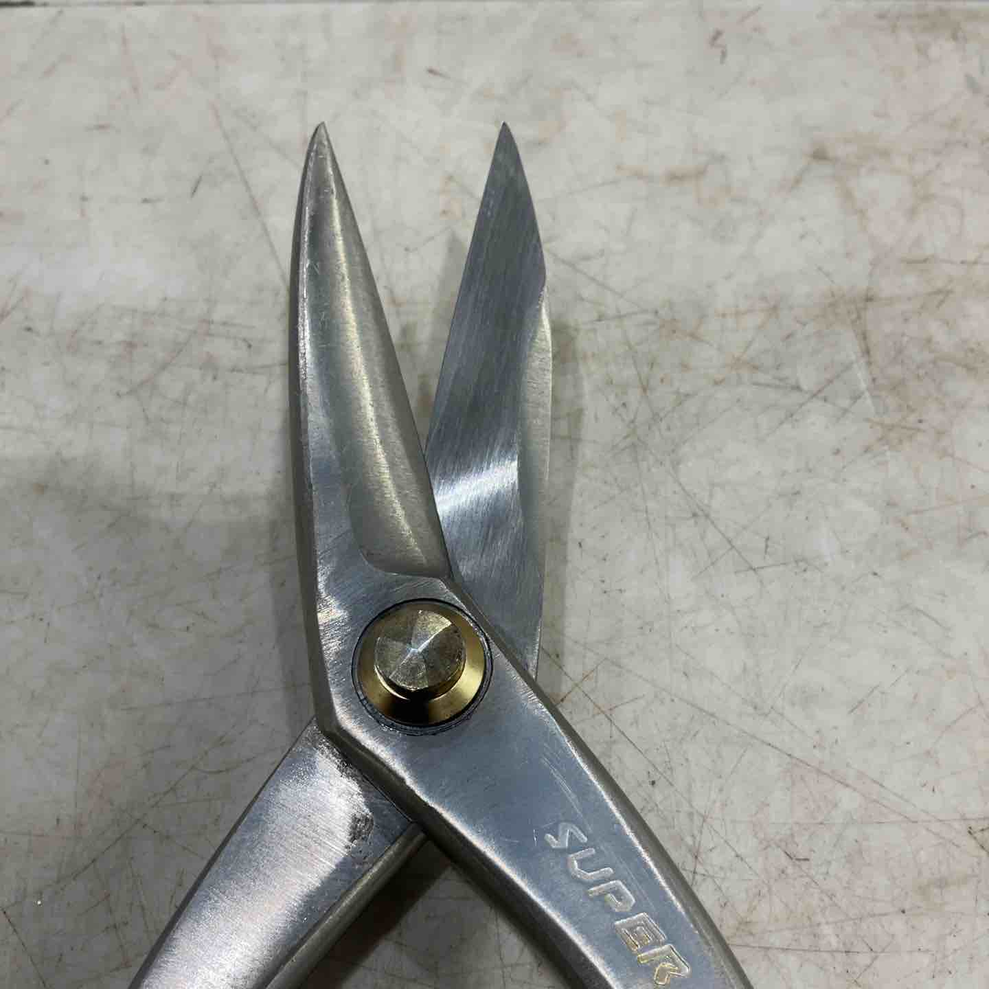 ツボタ 種光 ステン用SLD金切鋏 スーパーハードスリム 柳刃240mm