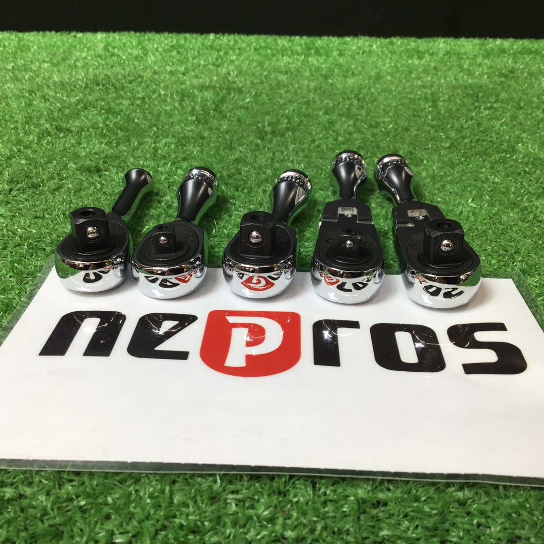 【中古品】ネプロス(nepros) ショートラチェット NBR2FSUN・2SUN・3FSCUN・C3SUN・KTC BRC3S 5本セット)【岩槻店】