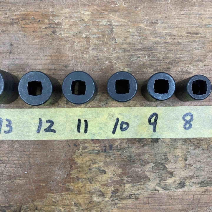 ▲スナップオン(Snap-on)1/4sq インパクト シャローソケット 8pscセット 8-15mm 108IMTMM【柏店】