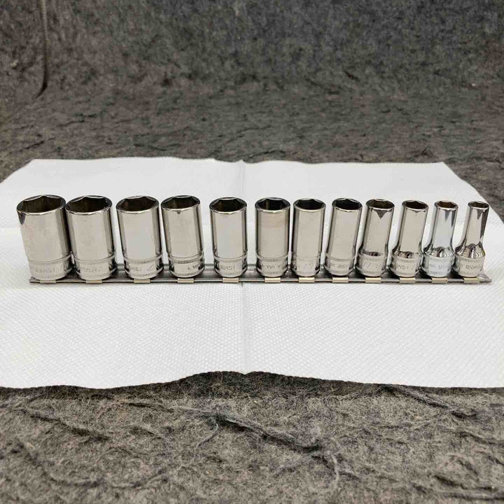 【中古品】 スナップオン/Snap-on 3/8" セミディープソケットセット 212FSMSY 【鴻巣店】