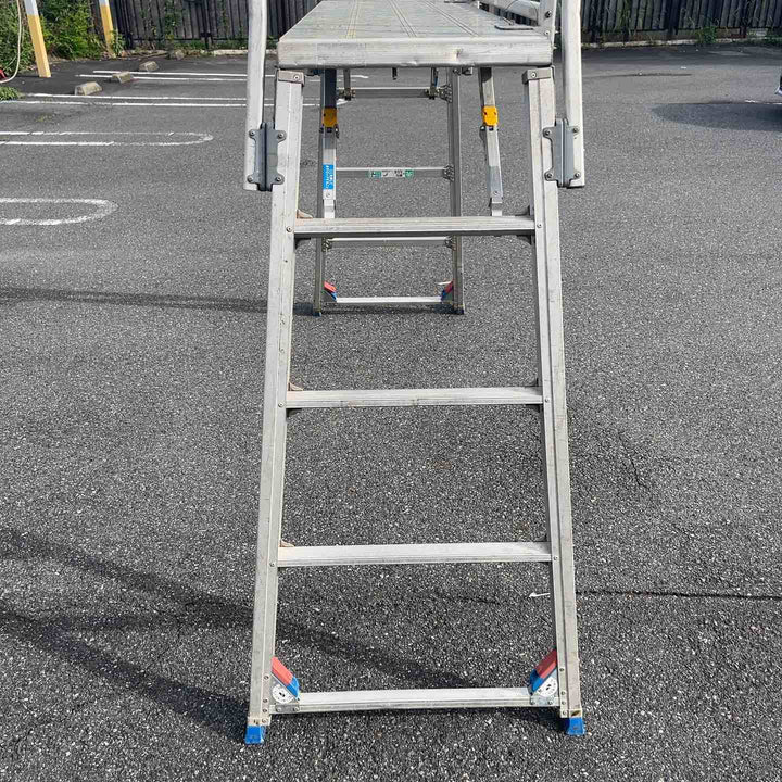 【店頭受取り限定】◇アルインコ(ALINCO) アルミ製レベル調整式作業台 CSR-180W マイティベース 本体桁面用手掛かりわく(CSRR-183)付き【岩槻店】