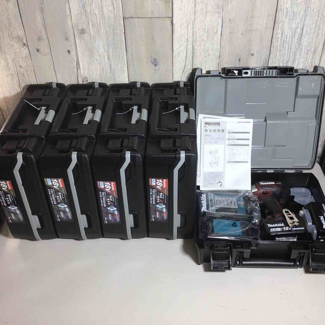 【未使用品】 全て限定色 マキタ makita コードレス インパクトドライバー TD173DGXAR TD173DGXAB 5台 インパクト レッド 赤 ブラウン 茶色 限定色 【戸田店】