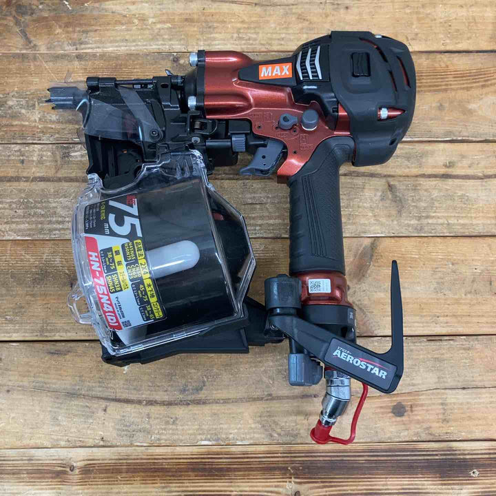 【未使用(店頭展示品)】限定特価★マックス(MAX) 高圧エア釘打ち機 HN-75N4(D)-R【東大和店】