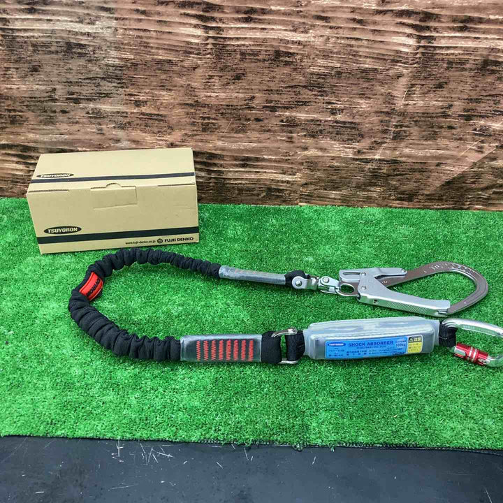 ◇ツヨロン(TSUYORON) フルハーネス用 シングルランヤード THL-NV93SV-21KS-BK-R23-BX 新規格 墜落制止用器具【川越店】