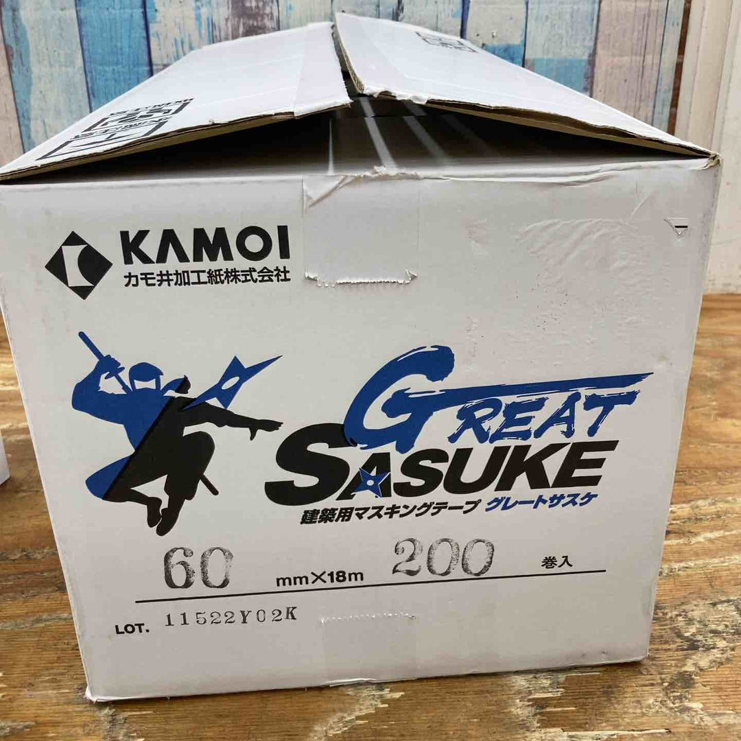 【未使用品】カモイ マスキングテープ グレートサスケ 60mm 200巻【柏店】
