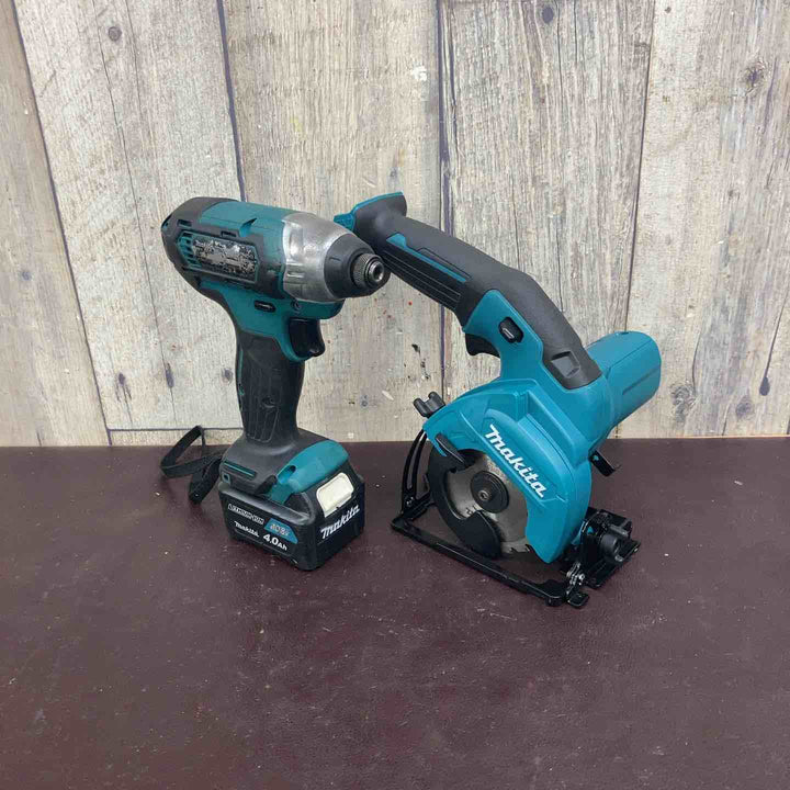 【中古品】マキタ(makita) コードレス丸のこ HS301DZ コードレスインパクトドライバー TD110DZ 2台セット バッテリー付属【東大和店】