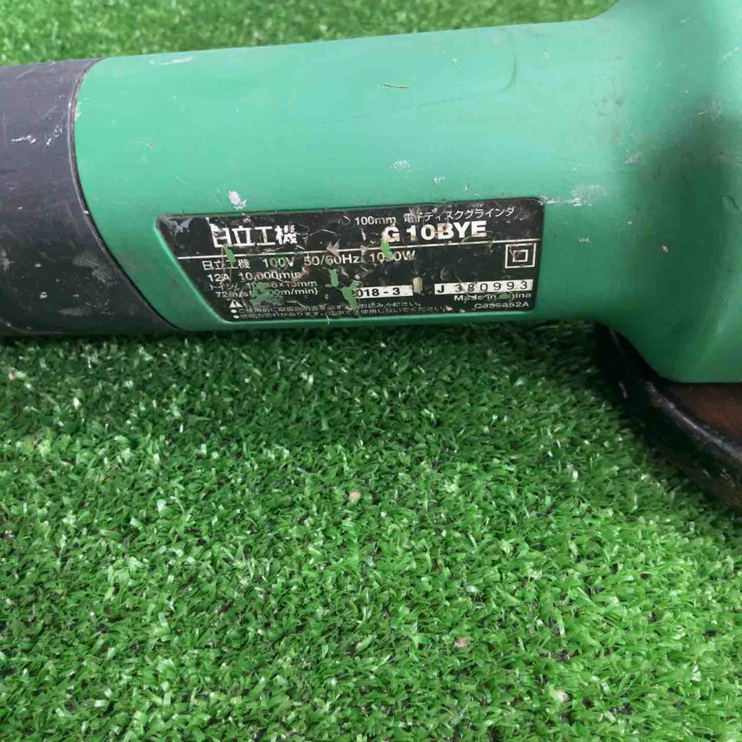 ☆ハイコーキ(HIKOKI ※旧:日立工機) 100mm電子ディスクグラインダ G10BYE【草加店】
