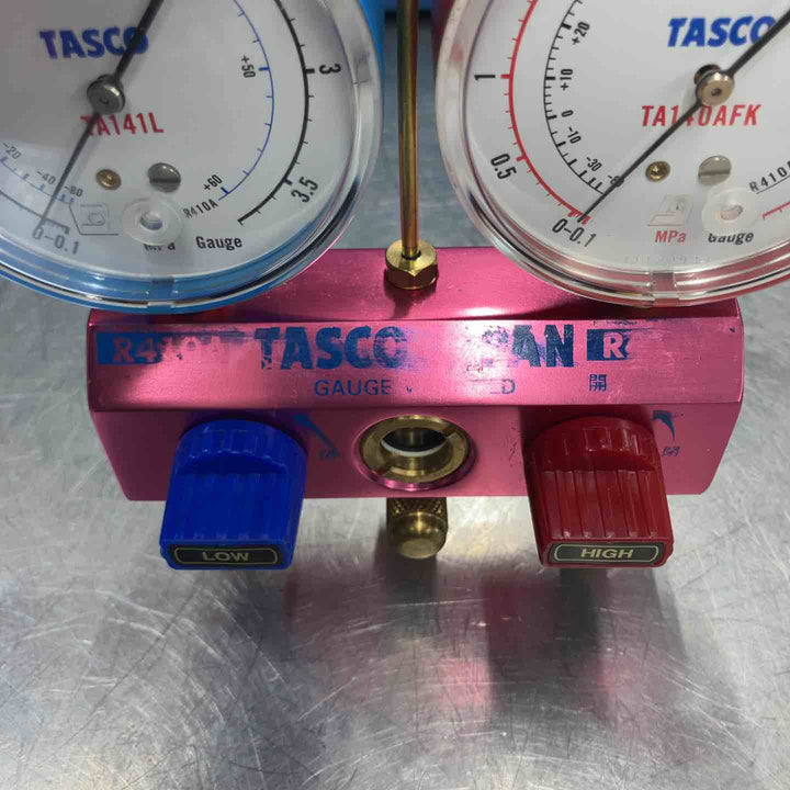 【中古品】 イチネンタスコ(TASCO) ゲージマニホールド TA141L/TA140AFK R410A用 エアコン 真空ポンプ 【東大和店】