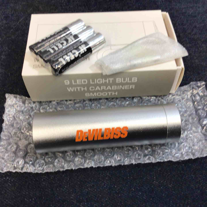 【未使用品】DEVILBISS デビルビス 1.8mm口径 スプレーガン 【塗料カップ + 手元エアバルブ + LEDライト】 セット品【八潮店】