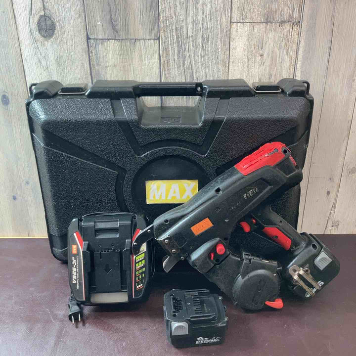 【中古品】マックス(MAX) 鉄筋結束機 ツインタイア RB-440T-B2C/1450A バッテリー14.4V4.0Ah2個 リバータイア【東大和店】
