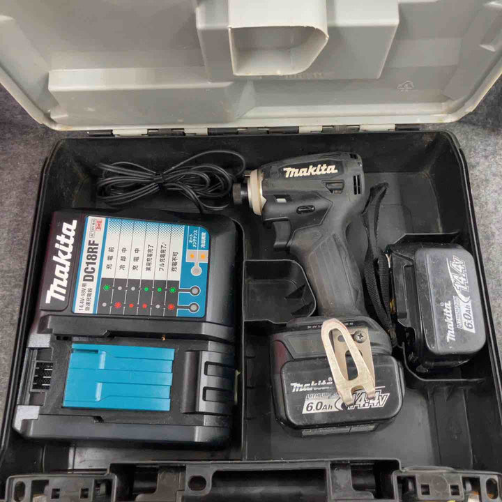 ★マキタ(makita) コードレスインパクトドライバー TD162DRGXB ケース(14.4V6.0Ahバッテリー*2、[60][25]、充電器)【鴻巣店】
