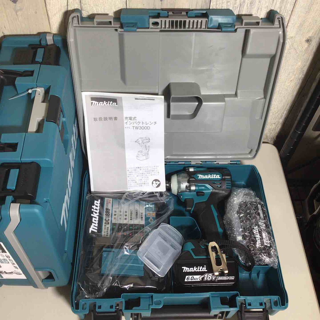 【未使用品】 マキタ makita コードレス インパクトレンチ TW300DRGX 5台 バッテリー&充電器付 フルセット 純正 充電式 18V 【戸田店】