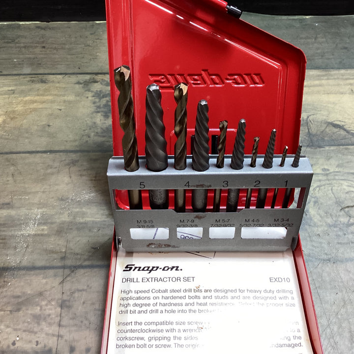 スナップオン  Snap-on 正回転用エキストラクター 逆タップ セット 【並行輸入】 EXD10 【東大和店】