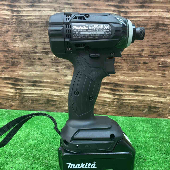 マキタ/makita コードレスインパクトドライバー TD149DRFXB ビット10本 侍BLACK インパクトホルダー(グリーン)セット【川越店】