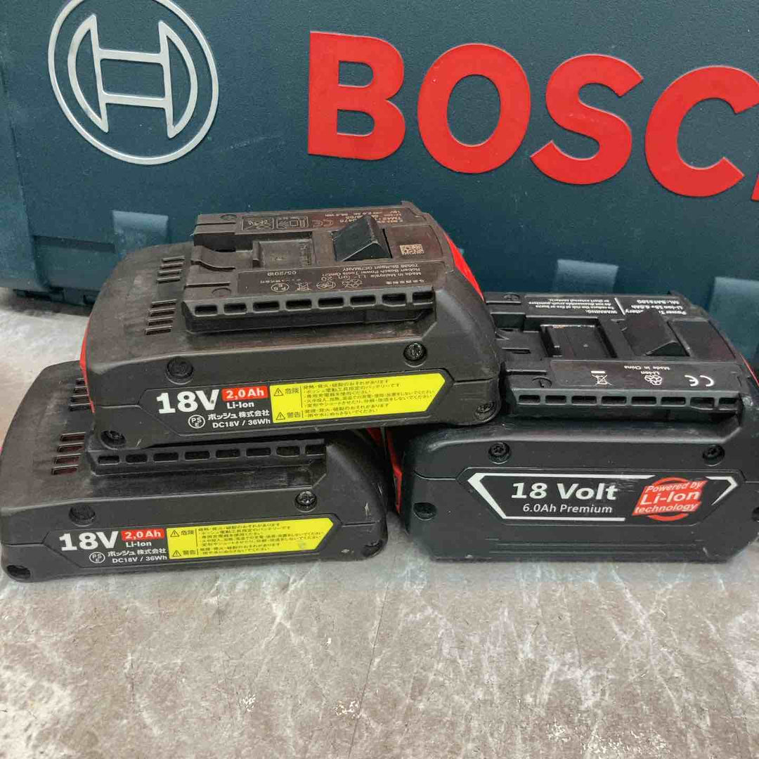 【中古品/美品】◇ボッシュ(BOSCH) 18Vバッテリー インパクトドライバー GDR18V-160 バッテリー3個・充電器付き【八潮店】