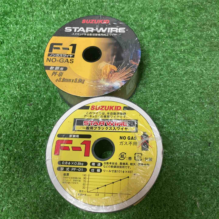 【未使用品(店頭展示品)】スター電器 半自動用ワイヤ 軟鋼 0.8kg PF-01×2・PF-02 計3個セット【岩槻店】