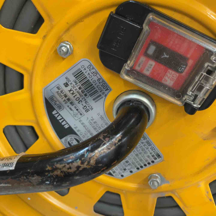 【中古品】 ハタヤ(HATAYA) 30m コードリールドラム BG-301KK ブレーカー付き 【東大和店】