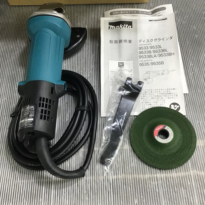 【未使用】マキタ(makita) 100mmディスクグラインダ 9533BL【草加店】