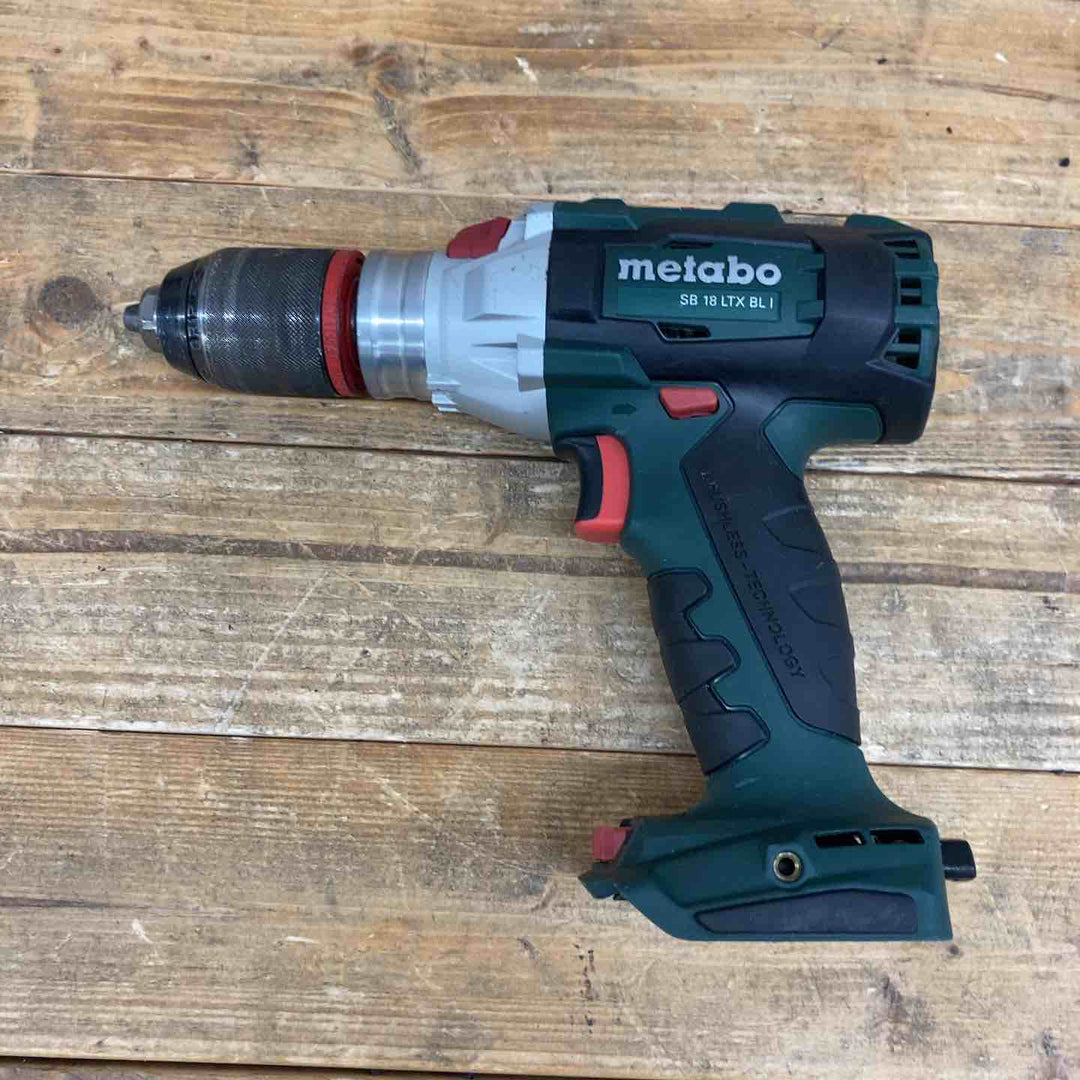 【超お得】 【中古品】 metabo メタボ (日立工機：ハイコーキ) SB18LTXBLI 18V 振動ドリルドライバー バッテリー6個付属 ドイツ製 DIY 【東大和店】
