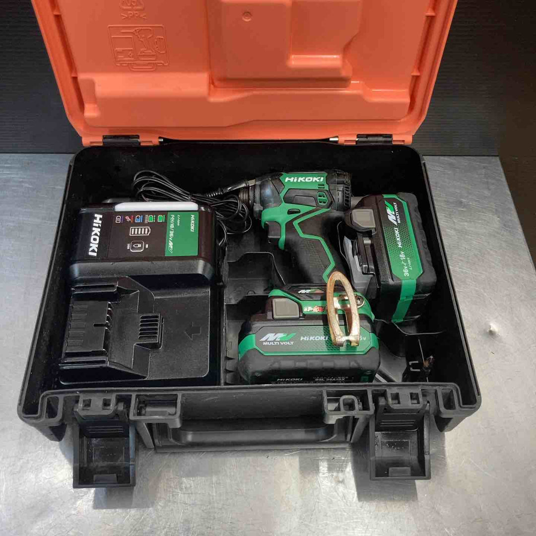【中古品】 ハイコーキ(HIKOKI ※旧:日立工機) コードレスインパクトドライバー WH36DC(2XPSZ)(L) フルセット 【東大和店】