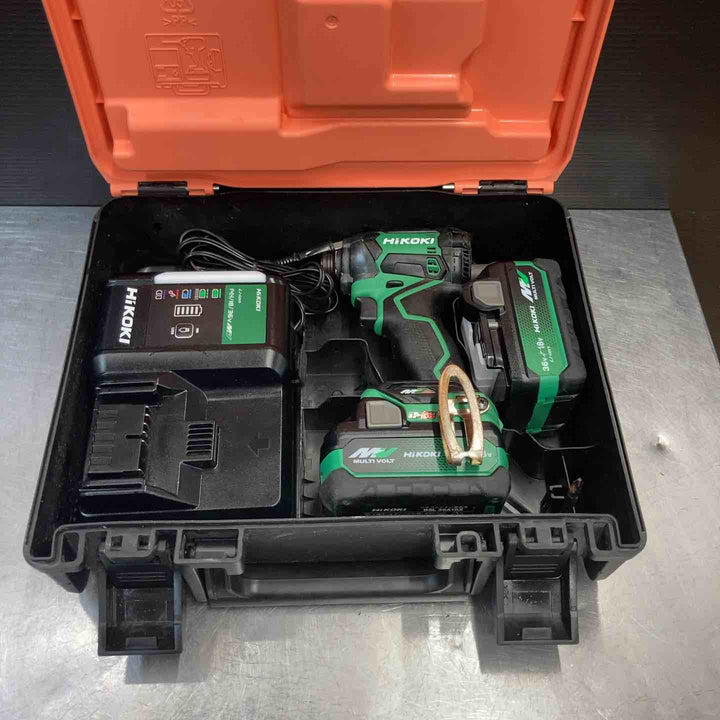 【中古品】 ハイコーキ(HIKOKI ※旧:日立工機) コードレスインパクトドライバー WH36DC(2XPSZ)(L) フルセット 【東大和店】